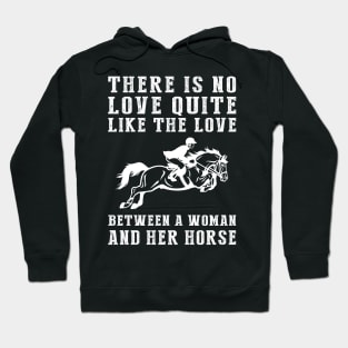 Equestrian Euphoria: Celebrate the Unbreakable Bond Between a Woman and Her Horse! Hoodie